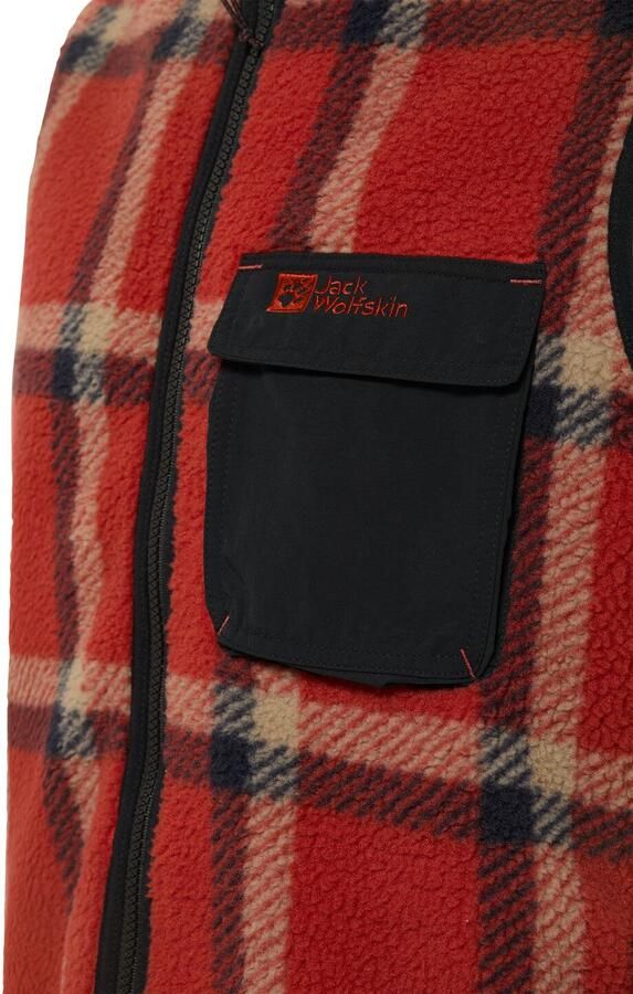 Jack Wolfskin Felslicht Check Vest Men Fleece bodywarmer Heren XXXL intense rust intense rust - Foto 4