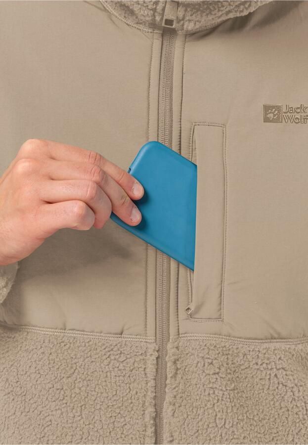 Jack Wolfskin Felslicht Hooded Jacket Men Fleece jack Heren 2XL anis - Foto 5