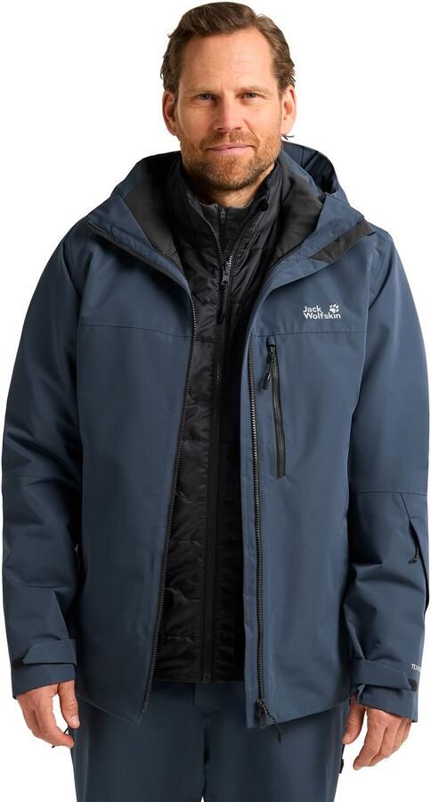 Jack Wolfskin Flowline 3in1 Jacket Men 3-in-1 ski-jas met RECCO -lokalisatiesysteem Heren XXL midnight sky midnight sky - Foto 17