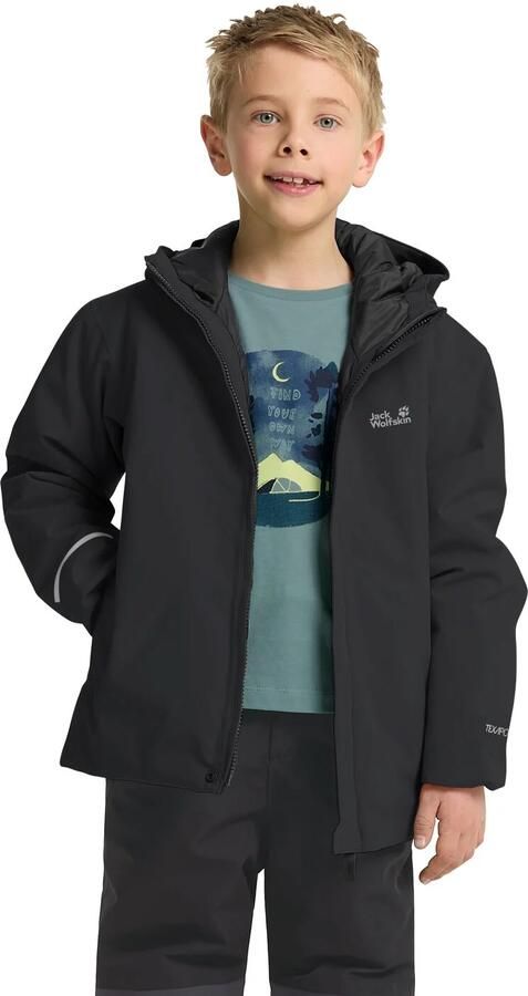 Jack Wolfskin Flowline SKI Jacket Kids Geïsoleerde ski-jas voor kinderen 104 black - Foto 14