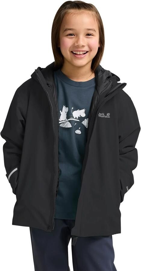 Jack Wolfskin Flowline SKI Jacket Kids Geïsoleerde ski-jas voor kinderen 104 black - Foto 15