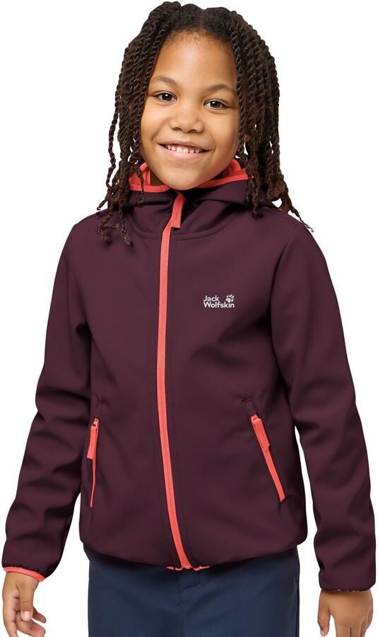 Jack Wolfskin Fourwinds Jacket Kids Softshelljack Kinderen 104 amaranth - Foto 7