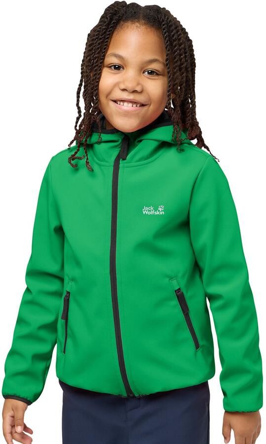 Jack Wolfskin Softshell-jack FOURWINDS JACKET KIDS Winddicht waterafstotend ade d tussenjas voor kinderen - Foto 5