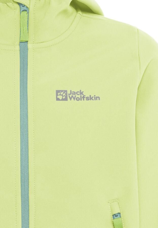 Jack Wolfskin Fourwinds Jacket Kids Softshelljack Kinderen 116 cool matcha cool matcha - Foto 4
