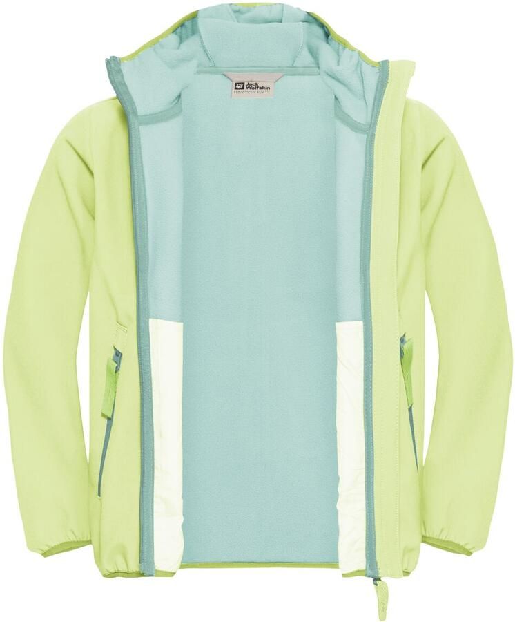 Jack Wolfskin Fourwinds Jacket Kids Softshelljack Kinderen 116 cool matcha cool matcha - Foto 2