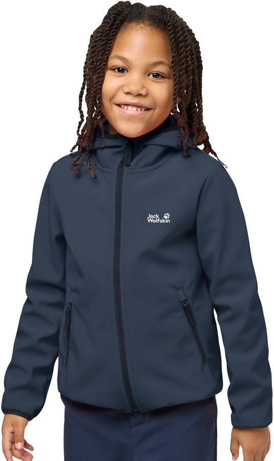Jack Wolfskin Softshell-jack FOURWINDS JACKET KIDS Winddicht waterafstotend ade d tussenjas voor kinderen - Foto 6