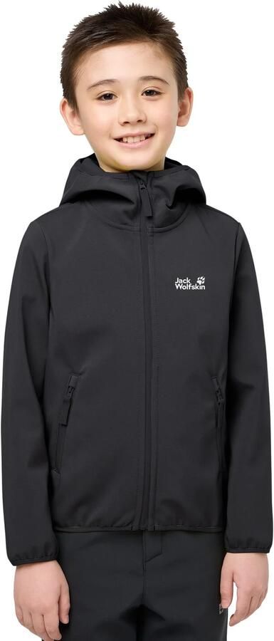 Jack Wolfskin Fourwinds Jacket Kids Softshelljack Kinderen 104 black - Foto 8