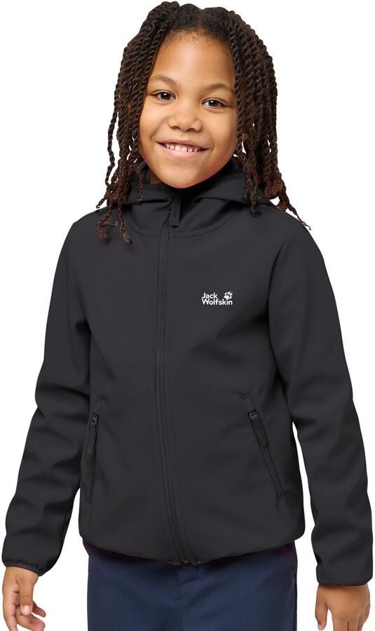 Jack Wolfskin Fourwinds Jacket Kids Softshelljack Kinderen 104 black - Foto 5