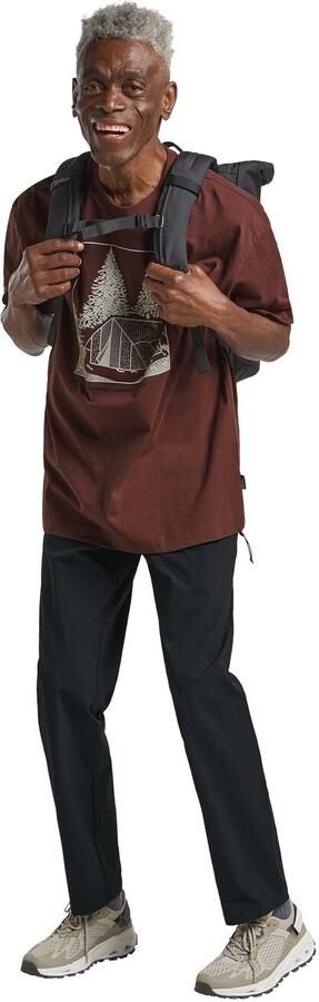 Jack Wolfskin Freeroamer T-Shirt Men T-shirt van biologisch katoen XXL tent dark rust TENT dark rust - Foto 5