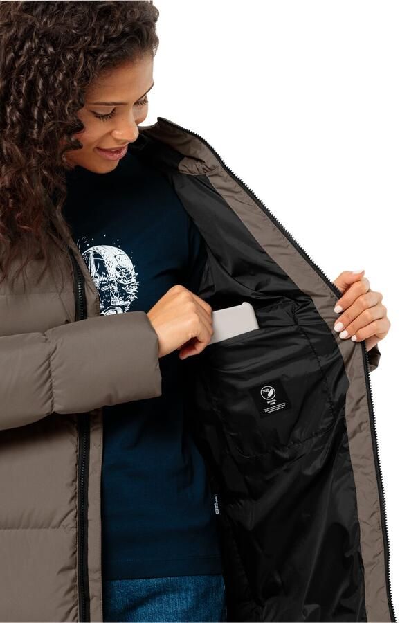 Jack Wolfskin Frozen Lake Coat Women RDS Donsjas Dames XXL cold coffee cold coffee - Foto 3