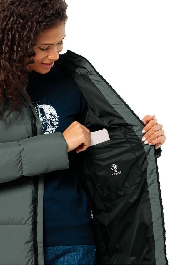 Jack Wolfskin Frozen Lake Coat Women RDS Donsjas Dames XXL slate green slate green - Foto 3