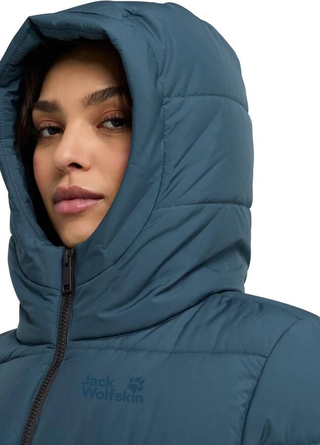 Jack Wolfskin Frozen Palace Long Jacket Women RDS Donsjas Dames S aluminium blue aluminium blue - Foto 2