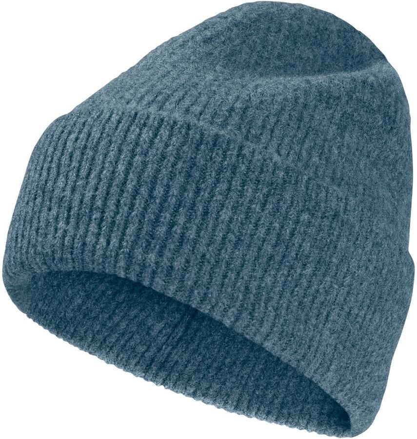 Jack Wolfskin Fuzzy Beanie Klassieke gebreide muts M aluminium blue aluminium blue