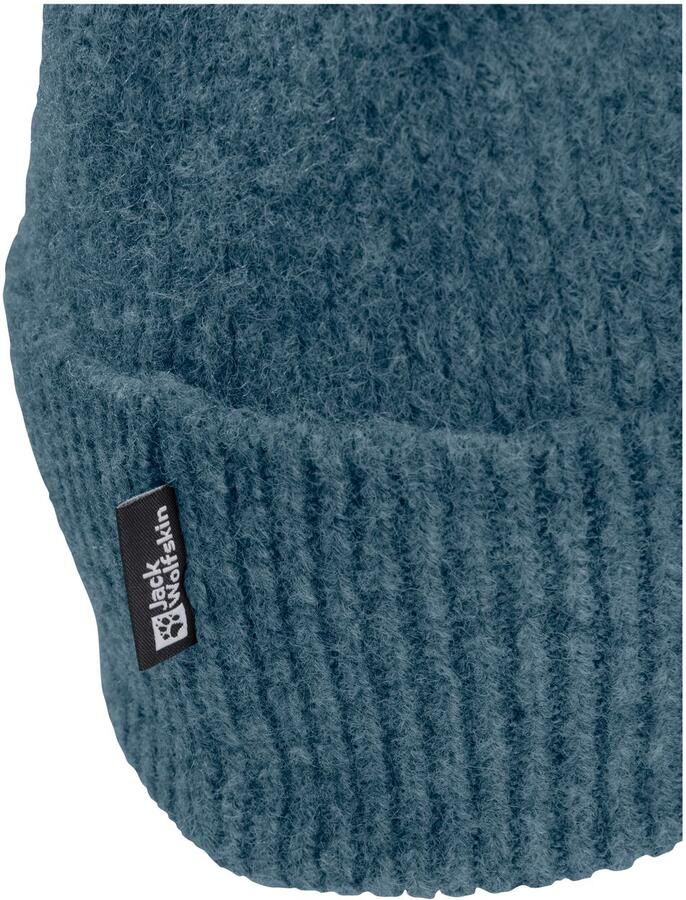 Jack Wolfskin Fuzzy Beanie Klassieke gebreide muts M aluminium blue aluminium blue - Foto 3