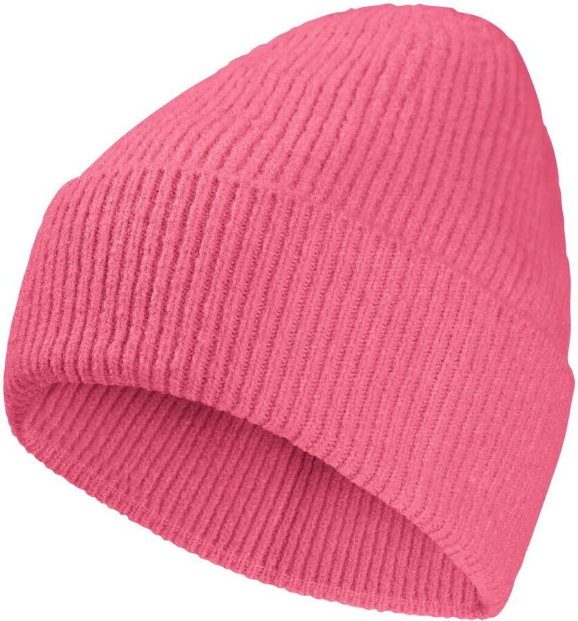 Jack Wolfskin Fuzzy Beanie Klassieke gebreide muts M bubblegum