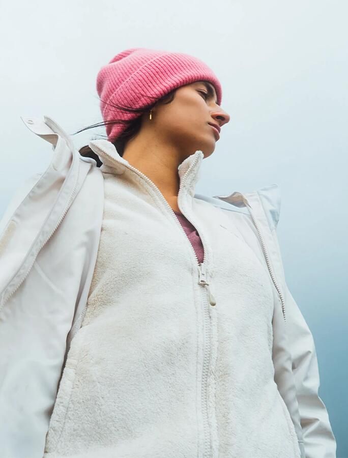 Jack Wolfskin Fuzzy Beanie Klassieke gebreide muts M bubblegum - Foto 8