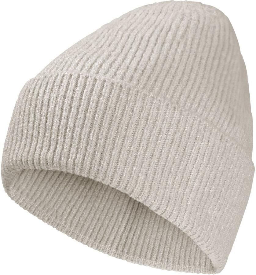 Jack Wolfskin Fuzzy Beanie Klassieke gebreide muts M pale sand pale sand