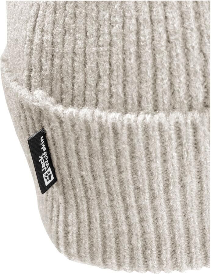 Jack Wolfskin Fuzzy Beanie Klassieke gebreide muts M pale sand pale sand - Foto 4