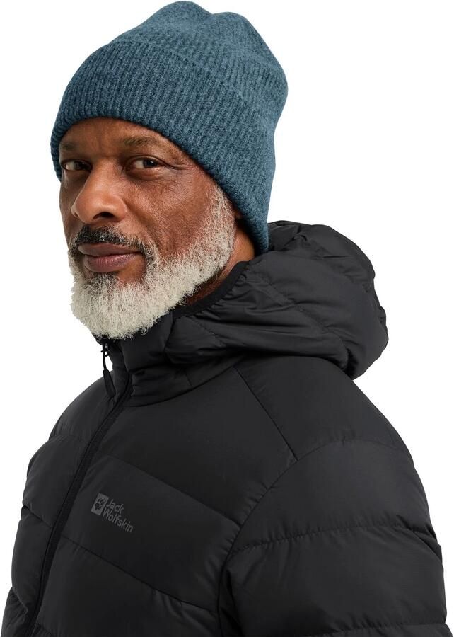 Jack Wolfskin Fuzzy Beanie Klassieke gebreide muts M aluminium blue aluminium blue - Foto 5