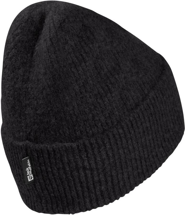 Jack Wolfskin Fuzzy Beanie Klassieke gebreide muts M black - Foto 2