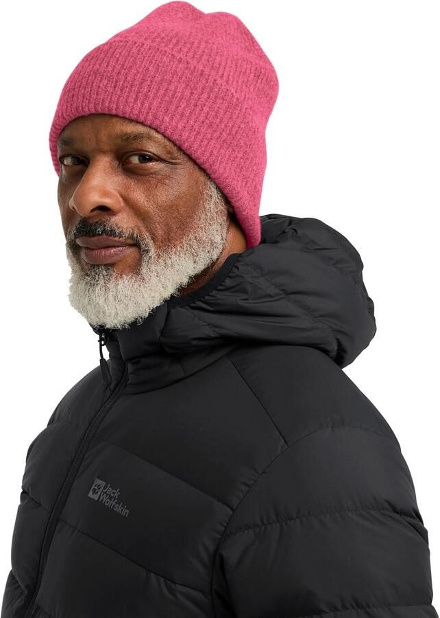 Jack Wolfskin Fuzzy Beanie Klassieke gebreide muts M bubblegum - Foto 6