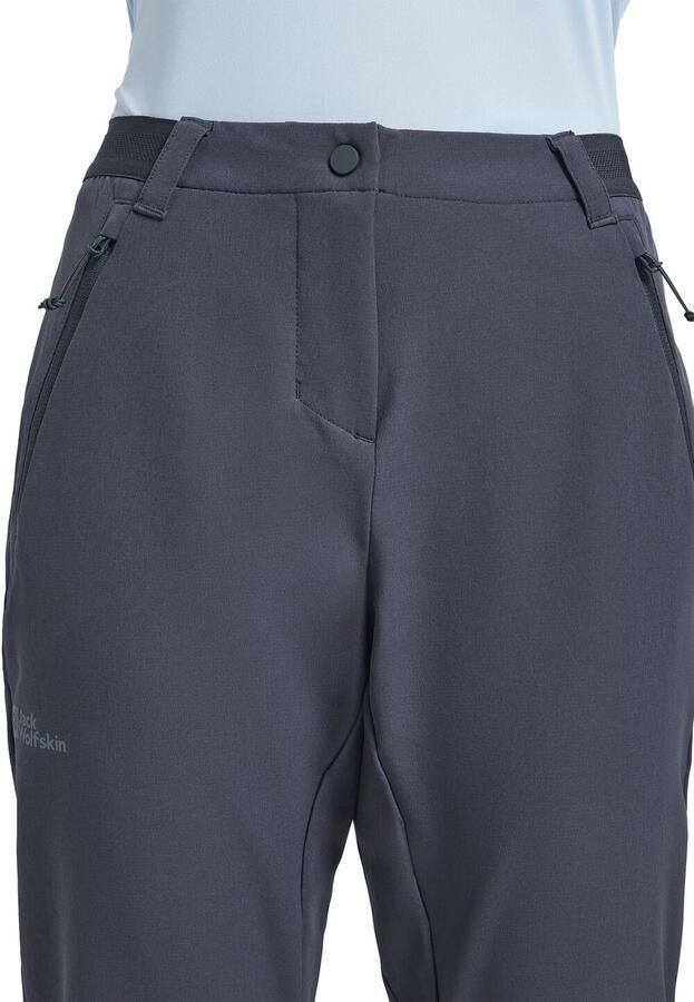 Jack Wolfskin Geigelstein Slim Pants Women Softshell-wandelbroek Dames 34 graphite