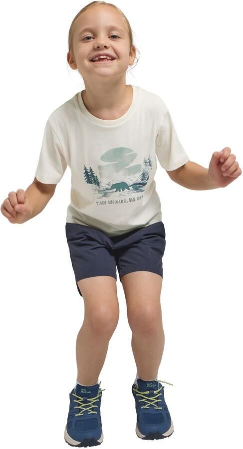 Jack Wolfskin Graphic Cotton T-Shirt Kids T-shirt van biologisch katoen Kinderen 104 print cotton white PRINT cotton white - Foto 3