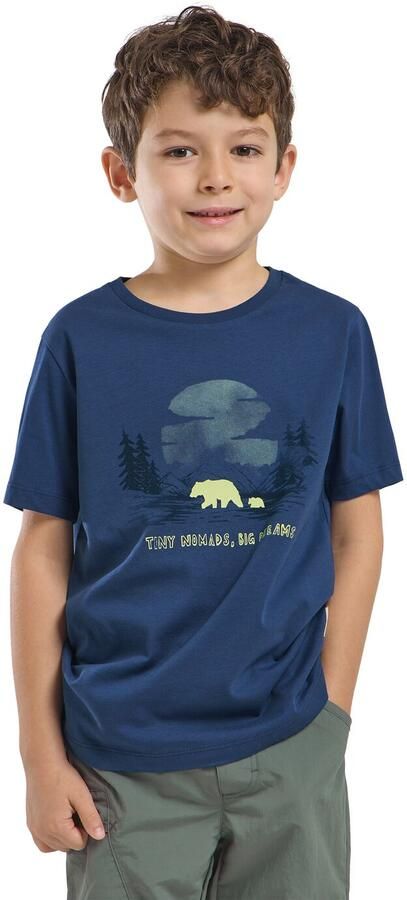 Jack Wolfskin Graphic Cotton T-Shirt Kids T-shirt van biologisch katoen Kinderen 104 print evening sky PRINT evening sky - Foto 4