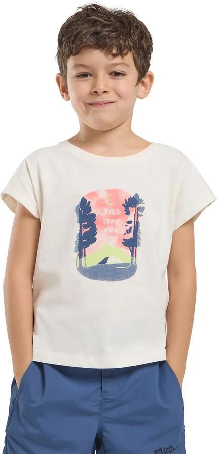 Jack Wolfskin Graphic T-Shirt T-shirt van biologisch katoen Kinderen 104 print cotton white PRINT cotton white - Foto 6