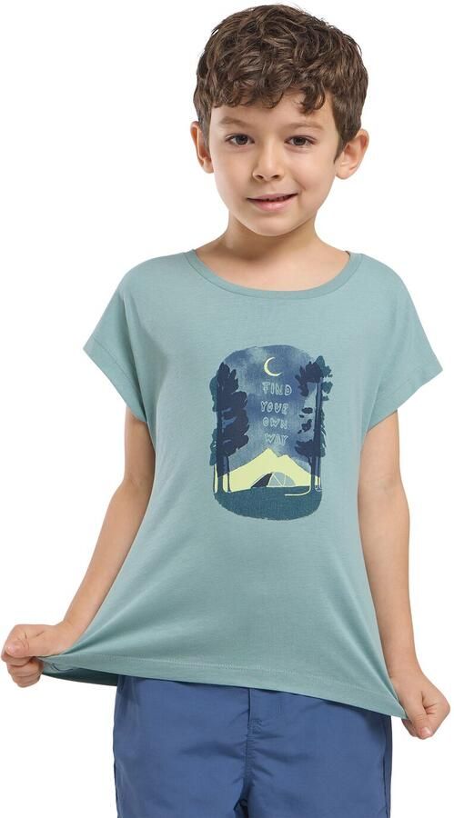 Jack Wolfskin Graphic T-Shirt T-shirt van biologisch katoen Kinderen 104 print soft jade PRINT soft jade - Foto 4