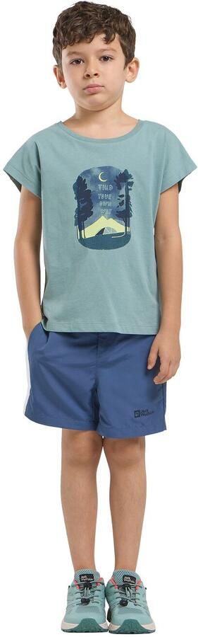 Jack Wolfskin Graphic T-Shirt T-shirt van biologisch katoen Kinderen 104 print soft jade PRINT soft jade - Foto 9