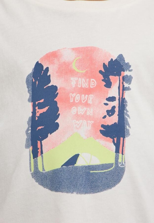 Jack Wolfskin Graphic T-Shirt T-shirt van biologisch katoen Kinderen 104 print cotton white PRINT cotton white - Foto 5