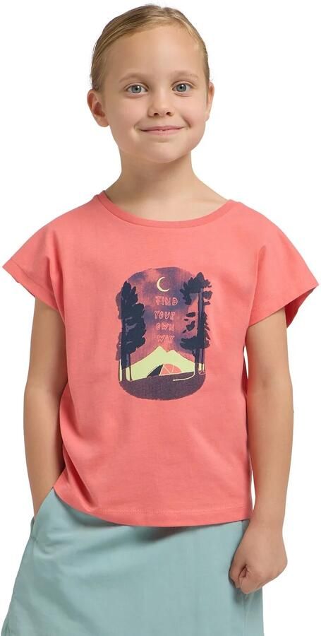 Jack Wolfskin Graphic T-Shirt T-shirt van biologisch katoen Kinderen 104 print sunset coral PRINT sunset coral - Foto 7