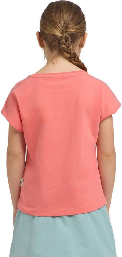 Jack Wolfskin Graphic T-Shirt T-shirt van biologisch katoen Kinderen 104 print sunset coral PRINT sunset coral - Foto 4