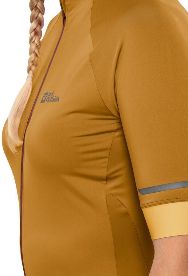 Jack Wolfskin Gravex FZ S|S Women Fietstricot Dames XXL salted caramel Salted Caramel