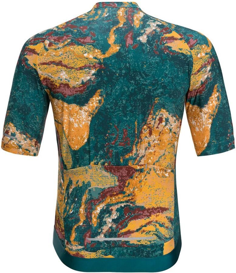 Jack Wolfskin Gravex Printed FZ S|S Men Fietstricot Heren S strata emerald Strata Emerald - Foto 2