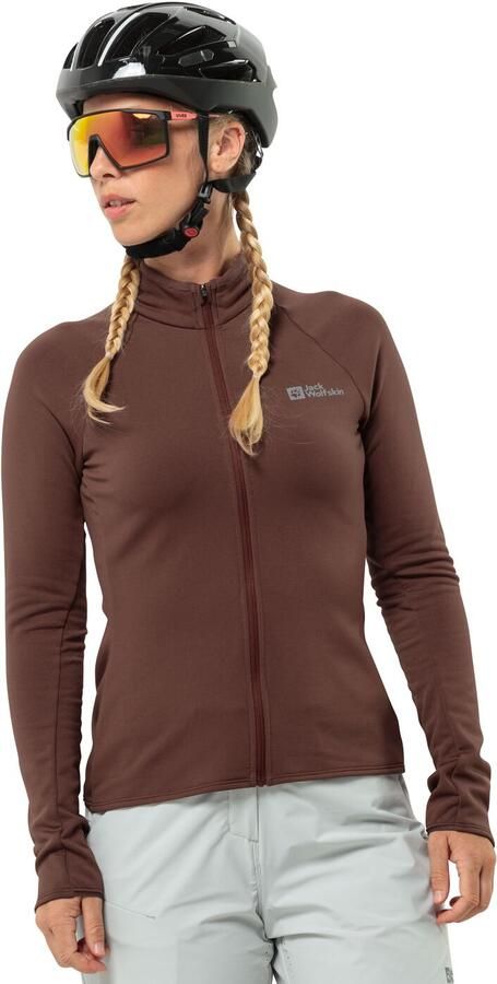 Jack Wolfskin Gravex Thermo FZ Women Fiets-fleecejack Dames XXL dark rust Dark Rust - Foto 10