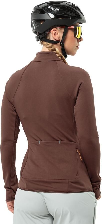 Jack Wolfskin Gravex Thermo FZ Women Fiets-fleecejack Dames XXL dark rust Dark Rust - Foto 9