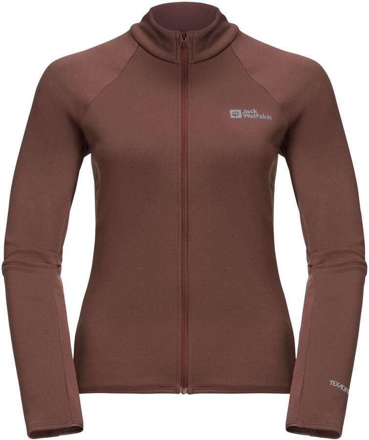 Jack Wolfskin Gravex Thermo FZ Women Fiets-fleecejack Dames XXL dark rust Dark Rust