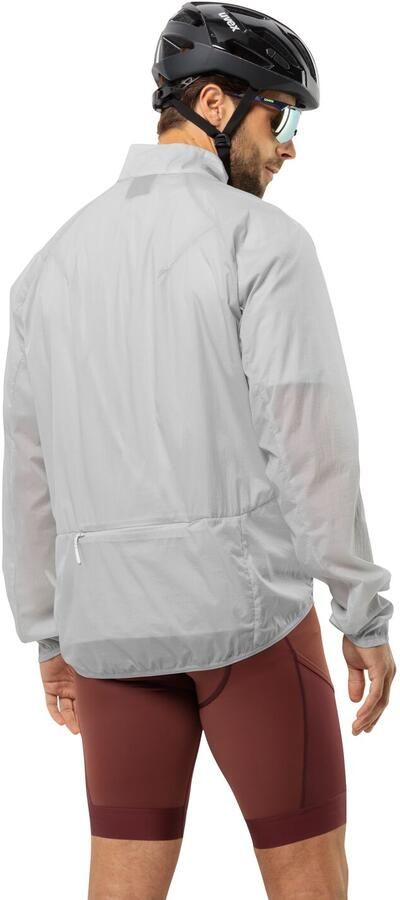 Jack Wolfskin Gravex Wind Jacket Men Windjack Heren of winddicht fietsjack XXL cool grey Cool Grey - Foto 6