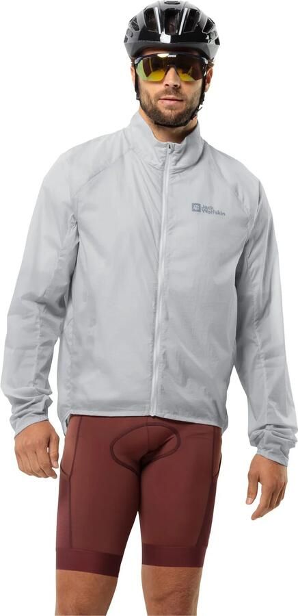 Jack Wolfskin Gravex Wind Jacket Men Windjack Heren of winddicht fietsjack XXL cool grey Cool Grey - Foto 7