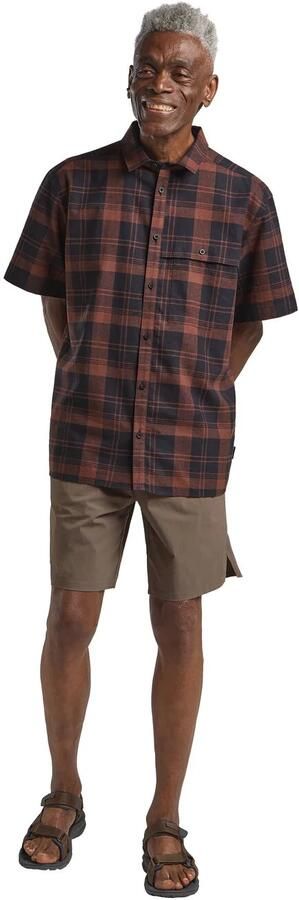 Jack Wolfskin Great Plains Shirt Men Overhemd met korte mouwen Heren XXXL check dark navy CHECK dark navy - Foto 5