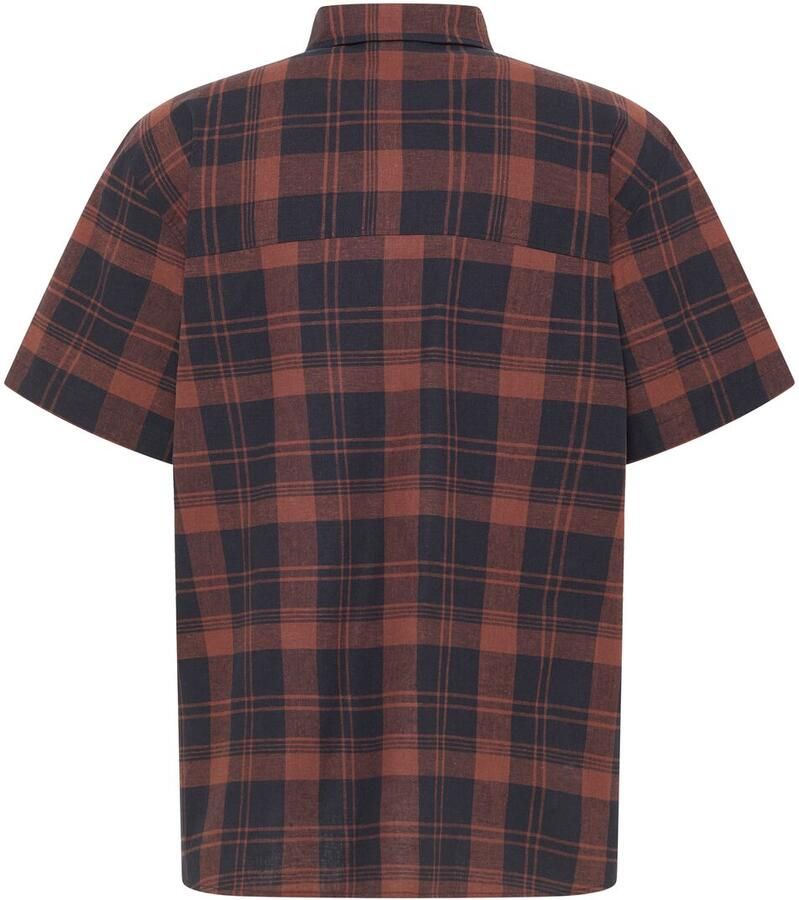 Jack Wolfskin Great Plains Shirt Men Overhemd met korte mouwen Heren XXXL check dark navy CHECK dark navy