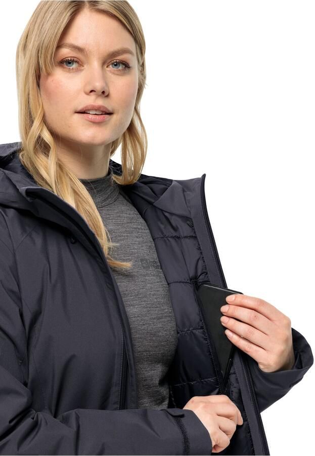 Jack Wolfskin Heidelstein Ins Jacket Women Waterdicht winterjack Dames XXL graphite - Foto 3