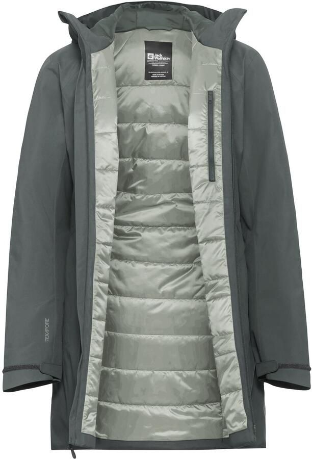 Jack Wolfskin Heidelstein Ins Jacket Women Waterdicht winterjack Dames XXL slate green slate green - Foto 9