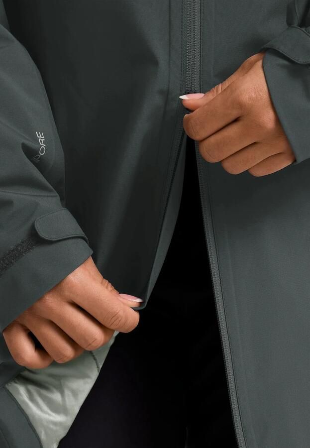 Jack Wolfskin Heidelstein Ins Jacket Women Waterdicht winterjack Dames XXL slate green slate green - Foto 7