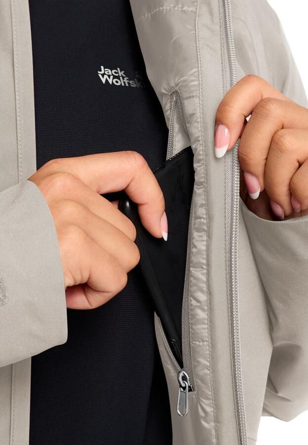 Jack Wolfskin Heidelstein Ins Jacket Women Waterdicht winterjack Dames XXL pale sand pale sand
