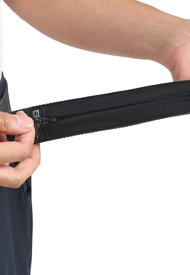 Jack Wolfskin Hidden Belts Riem met secret pocket 95 dark grey Dark Grey - Foto 2