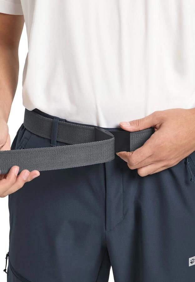 Jack Wolfskin Hidden Belts Riem met secret pocket 95 dark grey Dark Grey - Foto 4