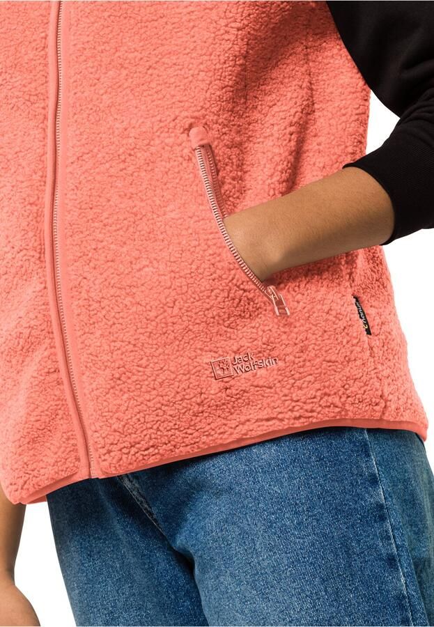 Jack Wolfskin High Curl Vest Women Fleece bodywarmer Dames XXL warm amber warm amber - Foto 4